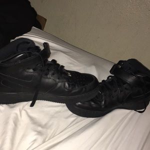 Nike Air Force ones high tops, size 11.5